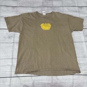 Three Floyds Brewing Alpha King Mens Size XL Shirt T-Shirt Beige Tan